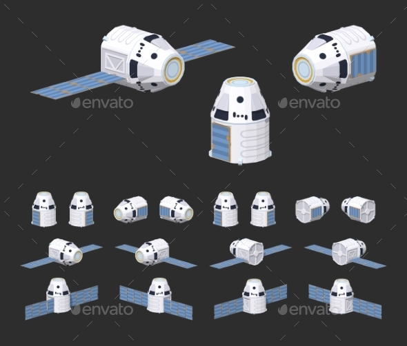 Modern Reusable Spaceship - Man-made Objects Objects