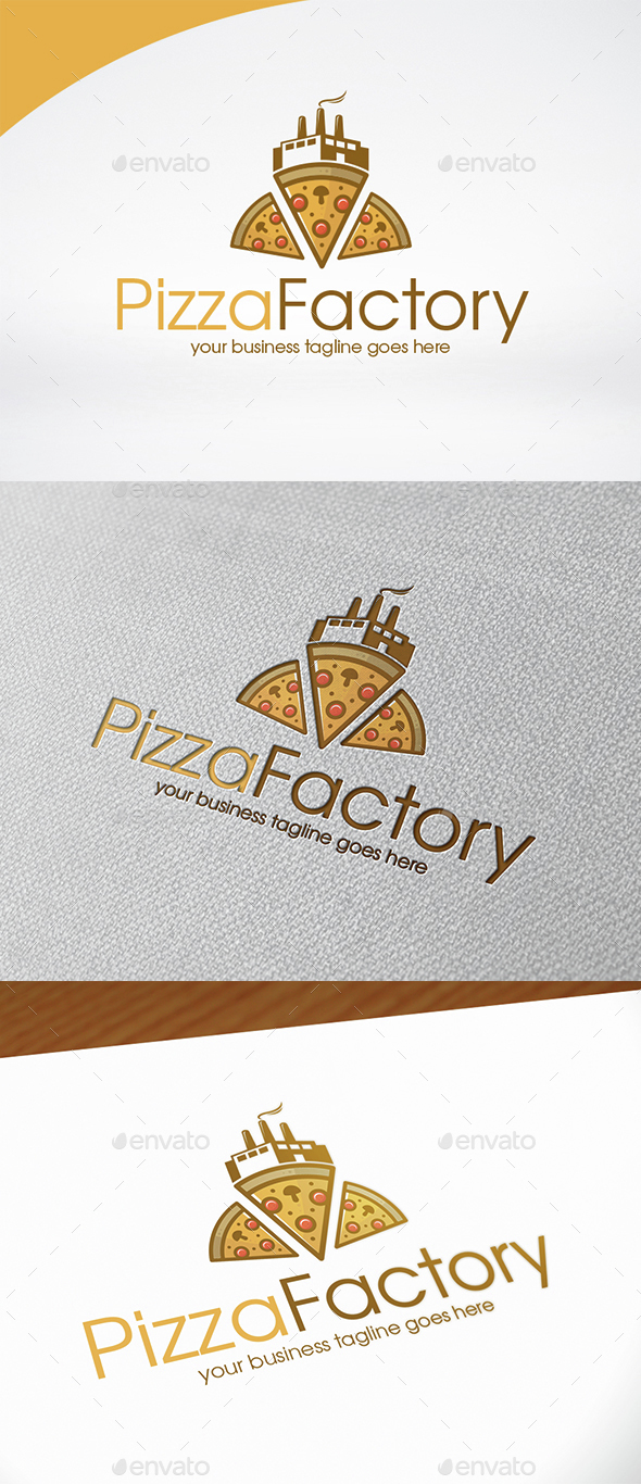 Pizza Factory Logo Template - Food Logo Templates