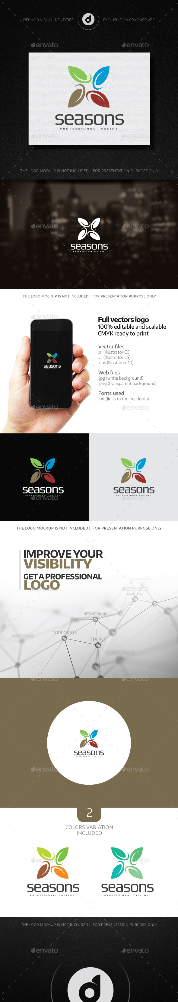 Seasons Logo - Nature Logo Templates