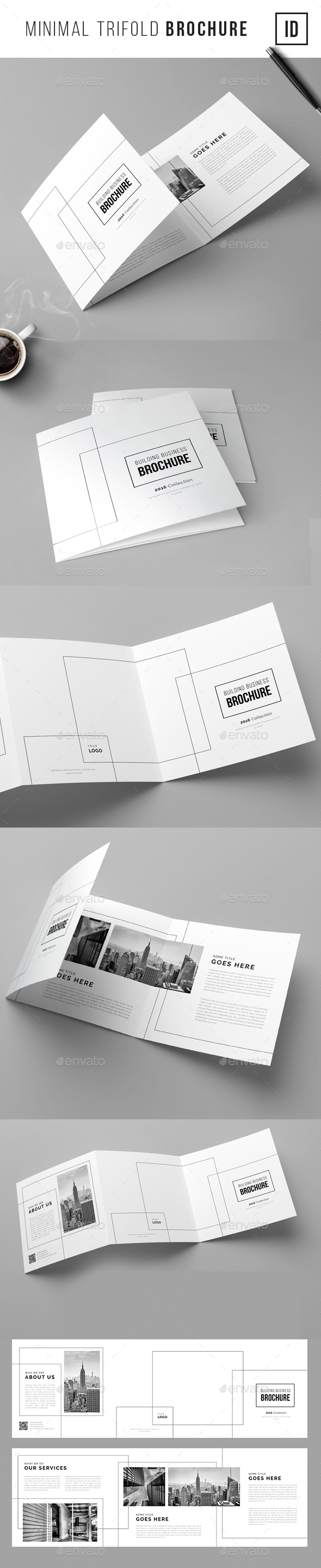 Minimal Trifold Brochure - Corporate Brochures