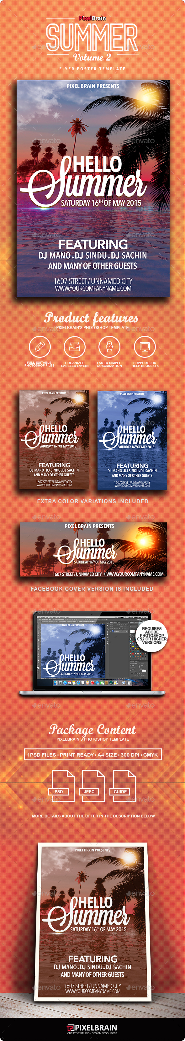 Summer Flyer/Poster Vol. 2 - Clubs & Parties Events