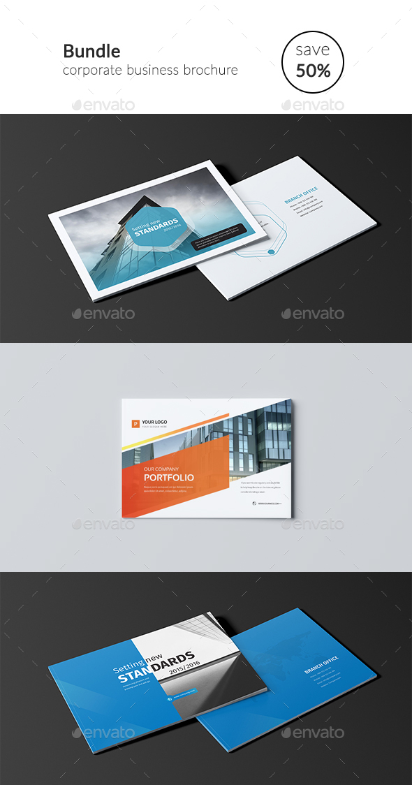 The Bundle A5 - Brochures Print Templates