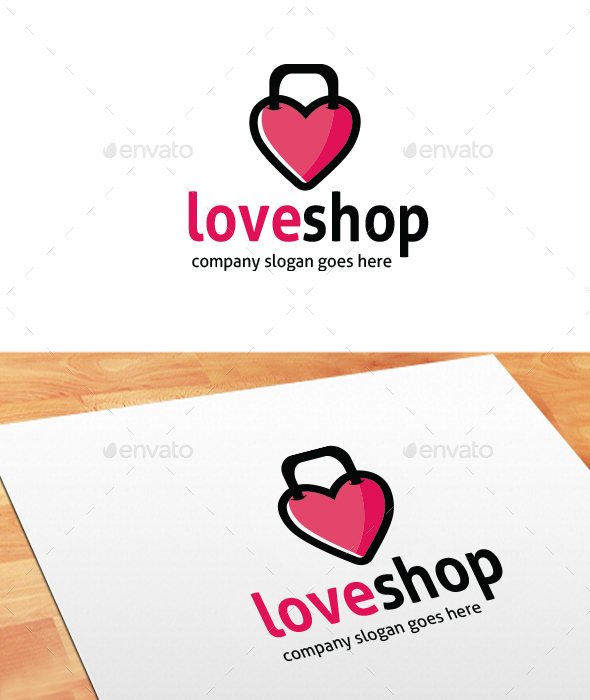 Love Shopping Logo - Symbols Logo Templates