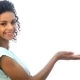 Girl Points To Copy Space - VideoHive Item for Sale