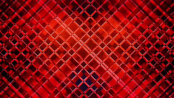 VJ Red Neon Grid