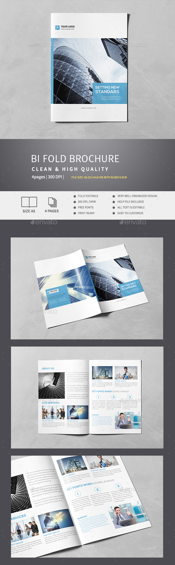 Corporate Bi-Fold Brochure v.3 - Corporate Brochures
