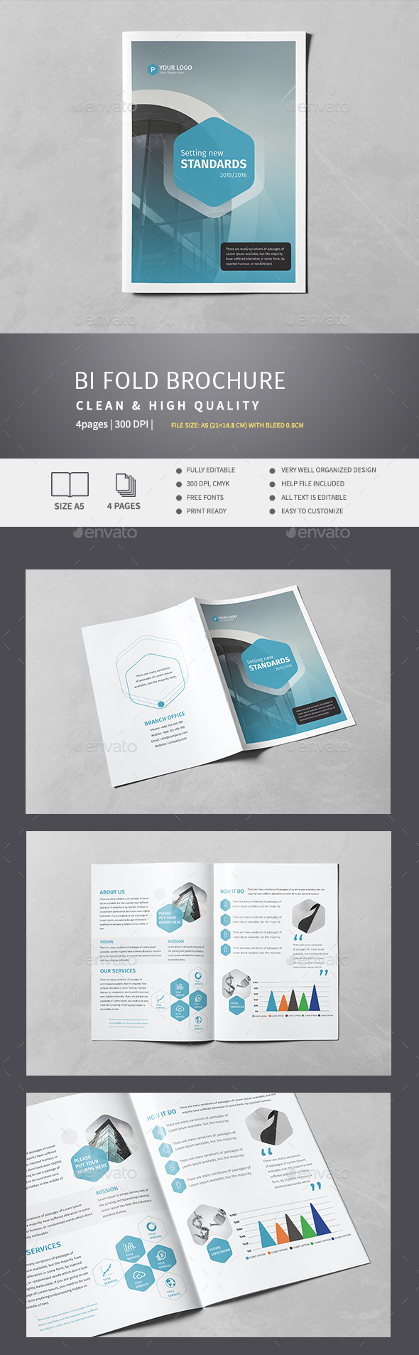 Corporate Bi-Fold Brochure v.4 - Corporate Brochures