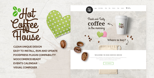 Hot Coffee | Cafe / Restaurant / Bar Theme - Restaurants & Cafes Entertainment
