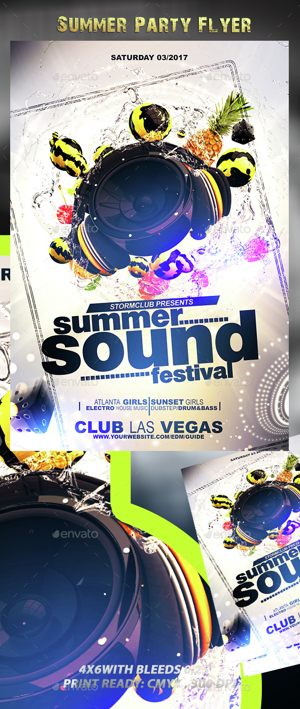 Summer Party Flyer V3 - Events Flyers