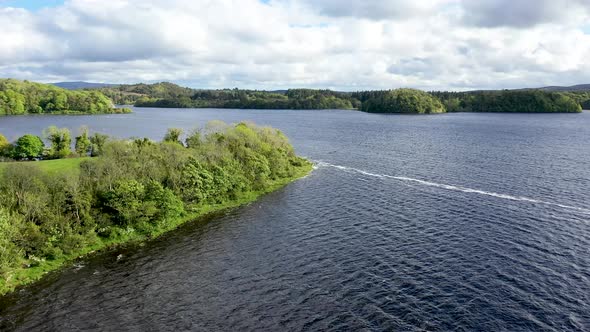 Aerial View of Lough Gill County Sligo  Ireland alt