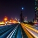 Best View From Windshield Window Of The First Wagon Of Night Dubai Monorail - VideoHive Item for Sale