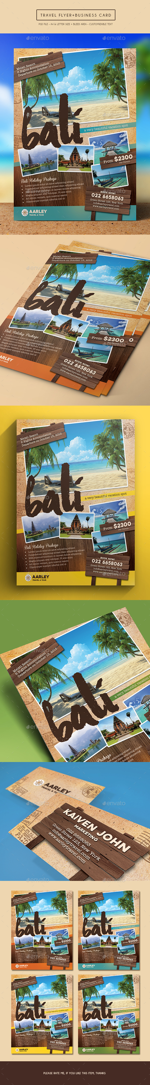 Travel Flyer + Business Card - Holidays Events