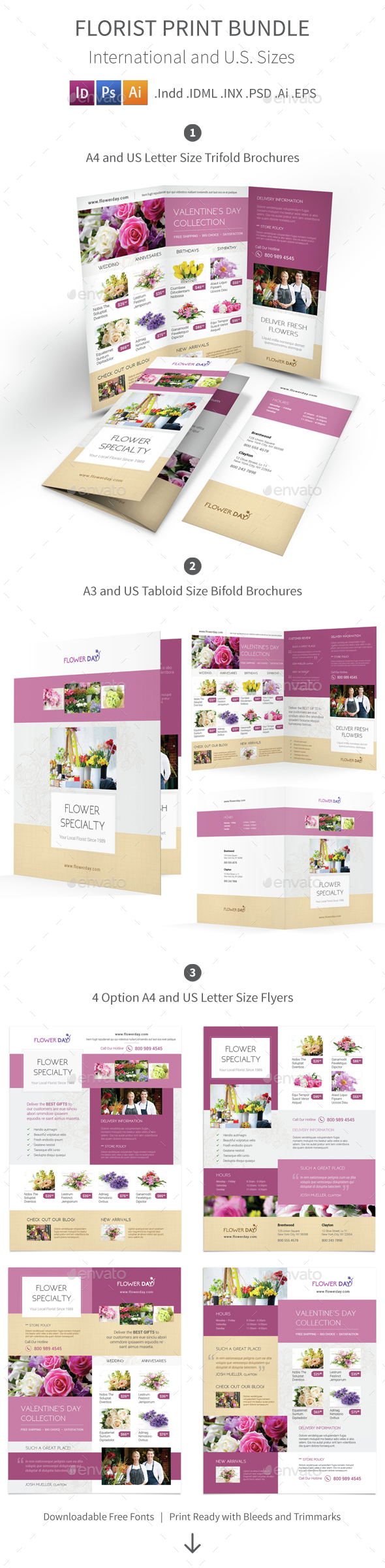 Florist Print Bundle 2 - Informational Brochures