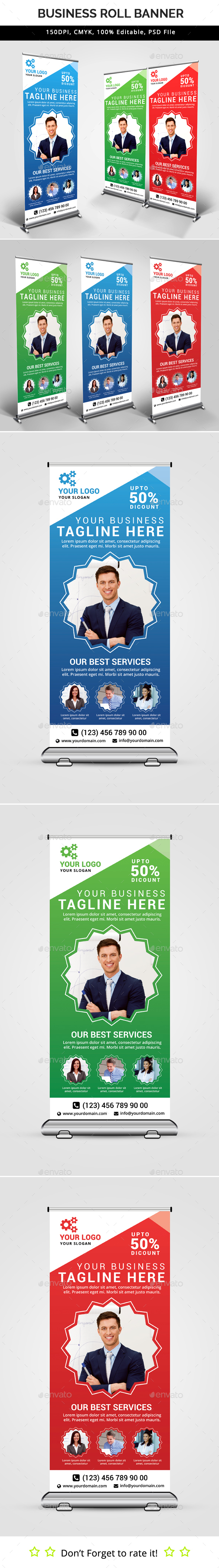 Business Roll Up Banner V29 - Signage Print Templates
