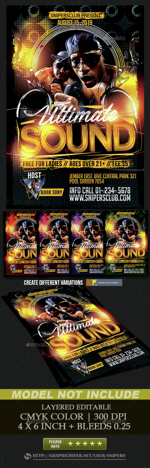 Ultimate Sound - Events Flyers