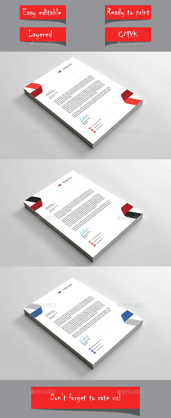 Letterhead - Stationery Print Templates