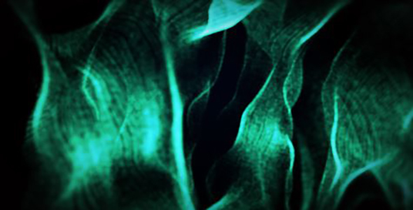 Abstract Green Waves Background alt