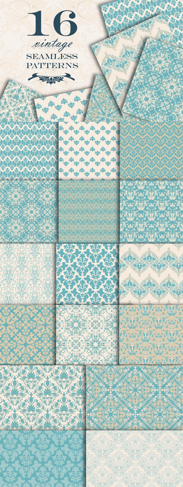Vintage Seamless Patterns - Patterns Decorative