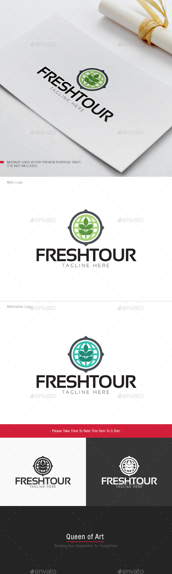 Fresh Tour Logo - Nature Logo Templates
