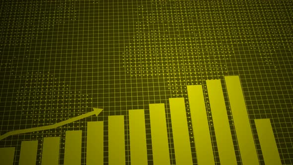 Yellow Color Business Chart Animation alt