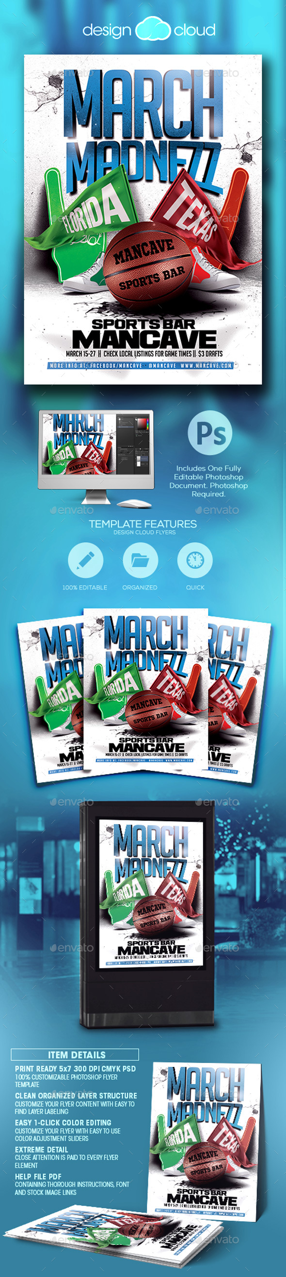 March Madnezz v2 Flyer Template - Sports Events