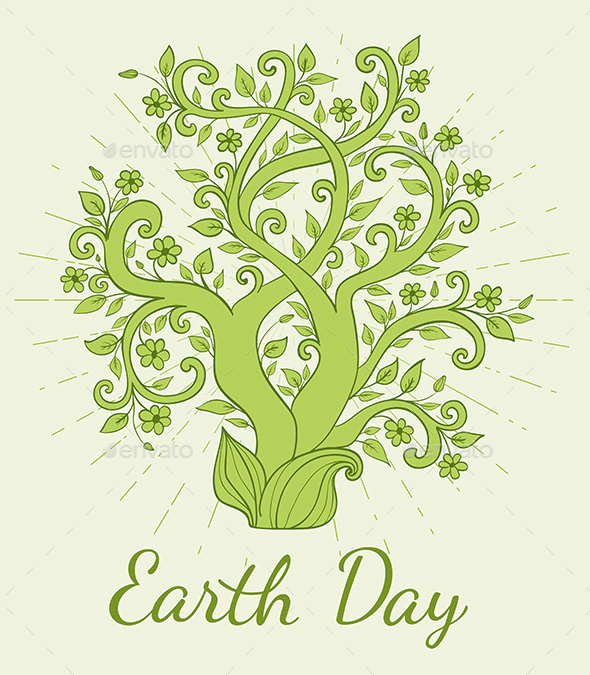 Earth Day Background - Flowers & Plants Nature