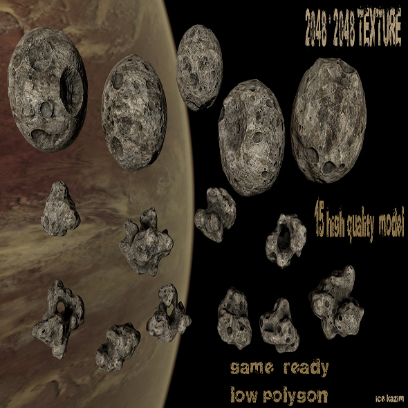 Asteroid_Set - 3Docean 15126206