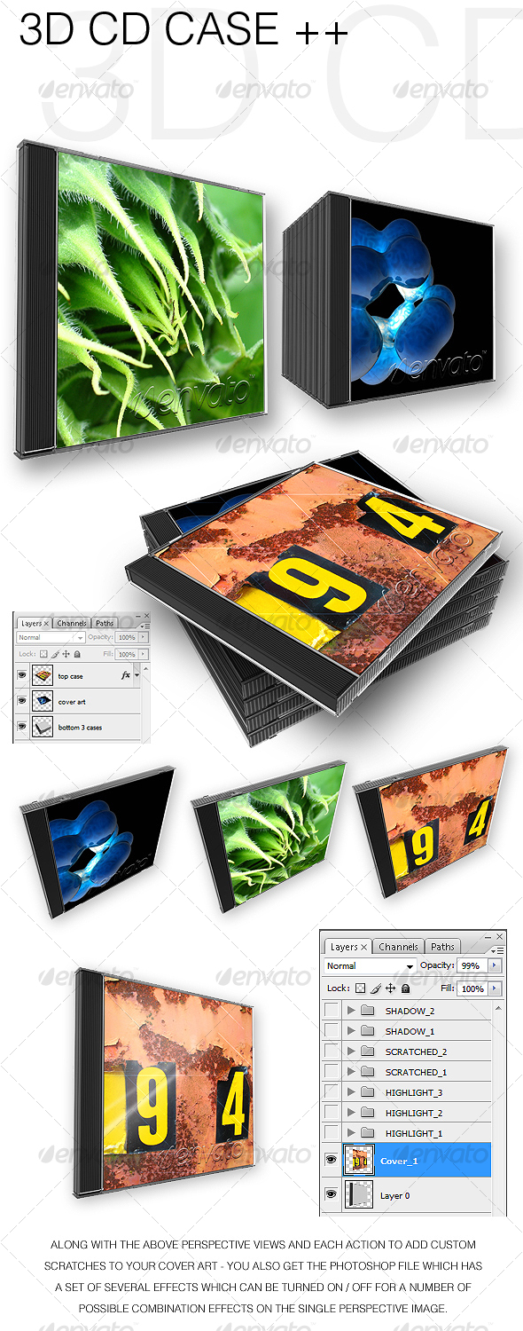 3D CD Cases ++ - 3D Renders Graphics