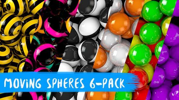 Moving Spheres Background
