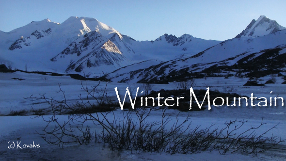 Winter Mountain Landscape 