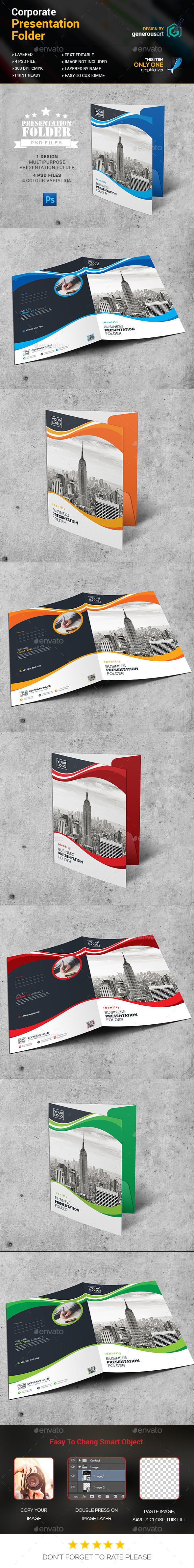Presentation Folder - Stationery Print Templates