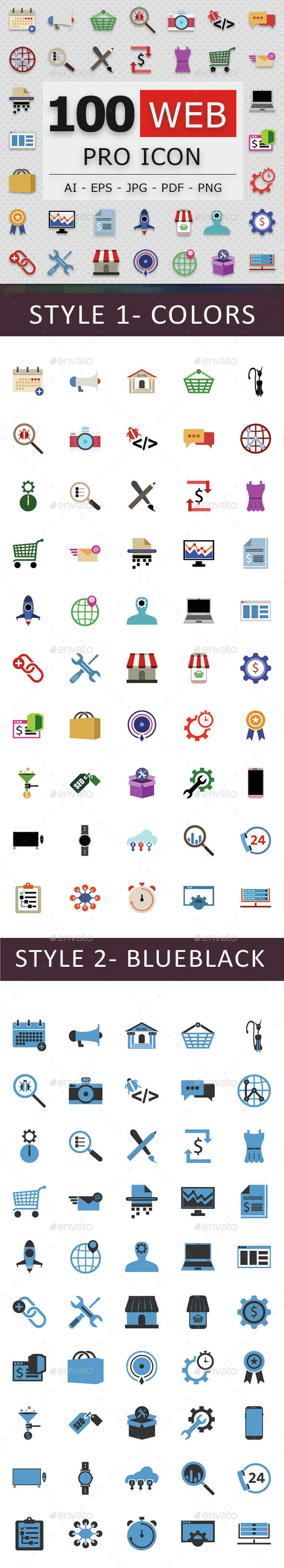 100 Web Pro Icons - Web Icons