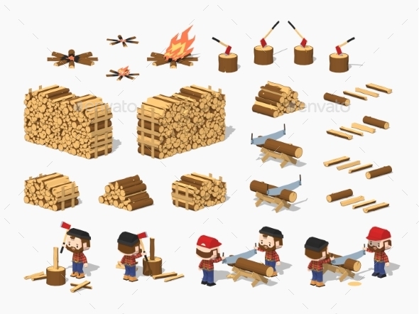 Firewood Harvesting by Lumberjacks - Industries Business