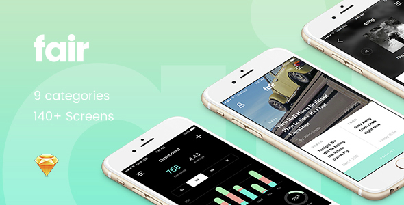 Fair UI Kit - 140+ iOS screens