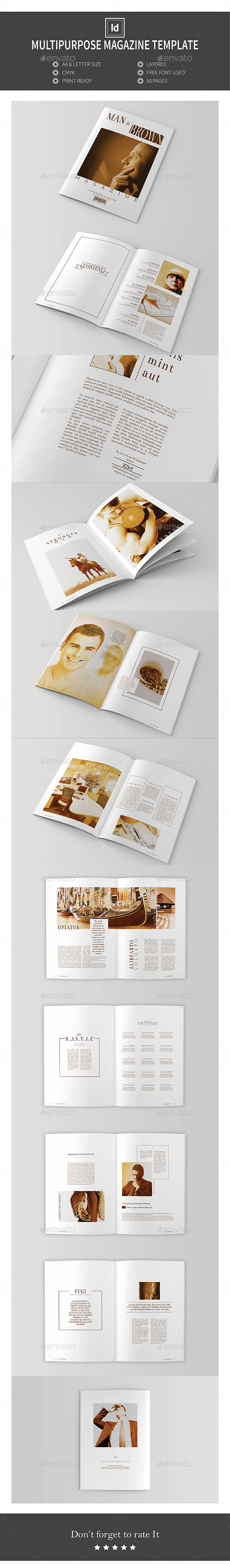 Multipurpose Magazine Template - Magazines Print Templates