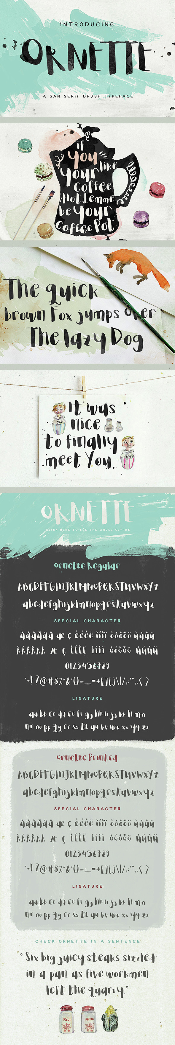 Ornette - Script Fonts