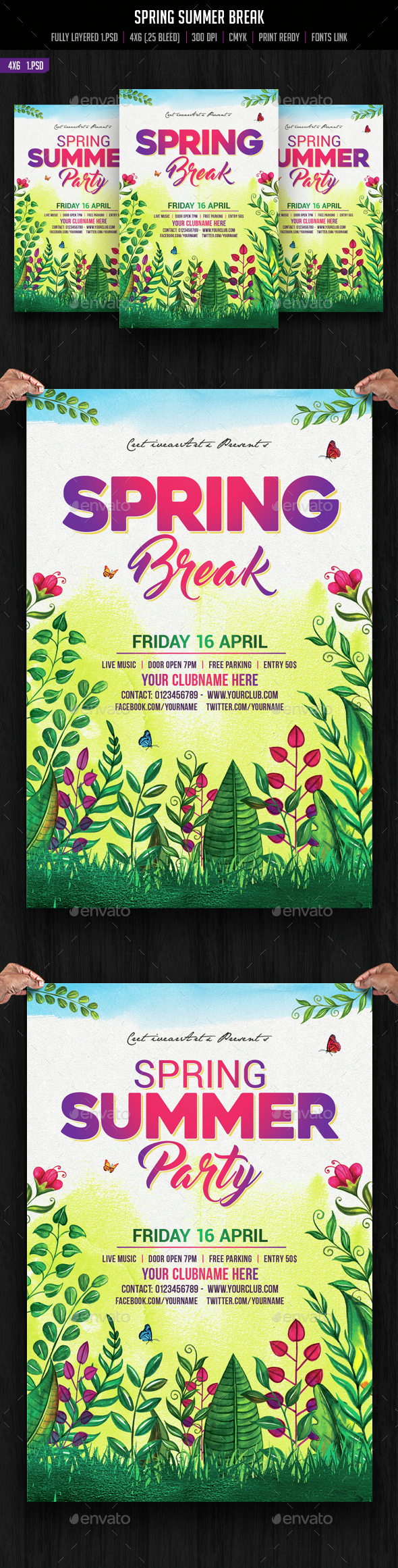 Spring Summer Break - Clubs & Parties Events