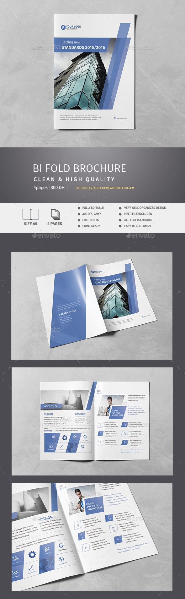 Corporate Bi-Fold Brochure v.5 - Corporate Brochures