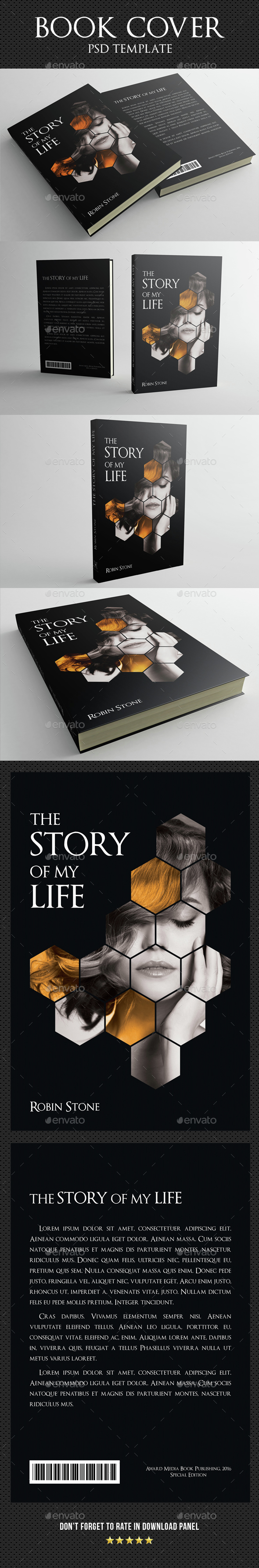 Book Cover Template 02 - Miscellaneous Print Templates