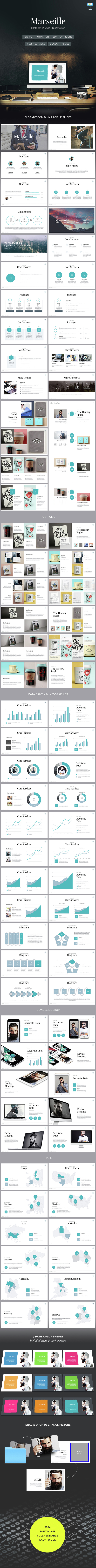 Marseille - Elegant Keynote Template - Keynote Templates Presentation Templates