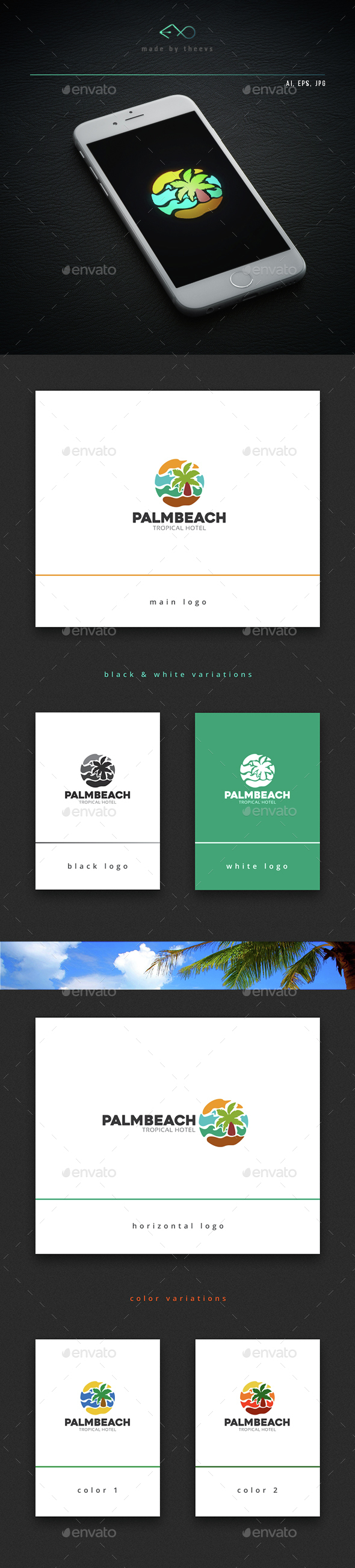 Palmbeach - Nature Logo Templates
