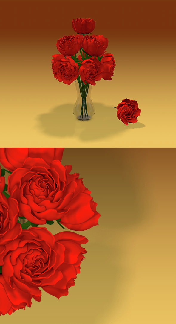 RosesVase - 3Docean 15141996