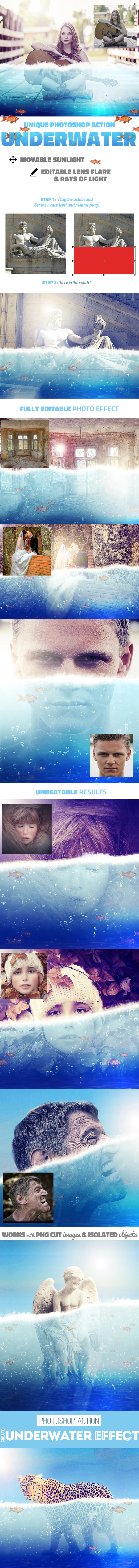 Underwater Photoshop Action - Photo Effects Actions