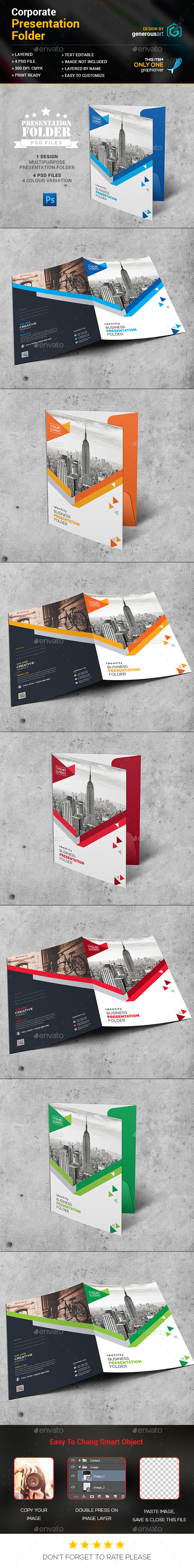 Moder Presentation Folder - Stationery Print Templates