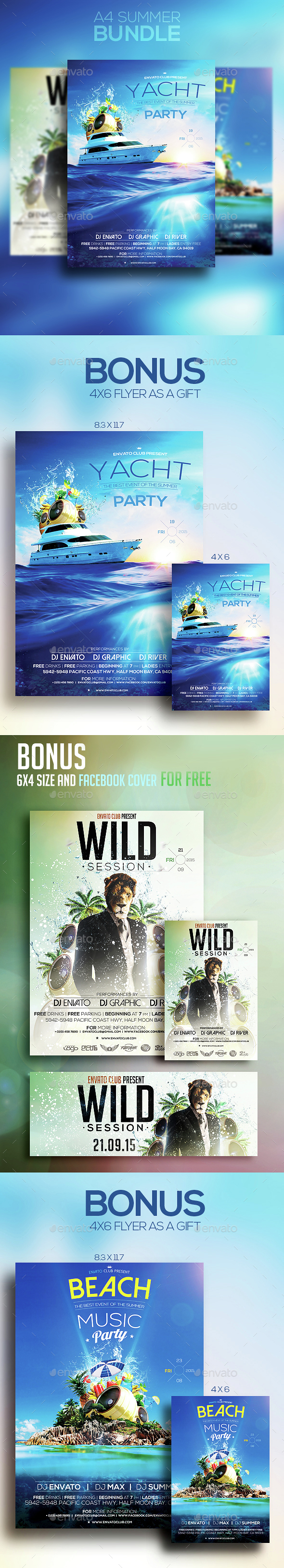 A4 Summer Flyer Bundle