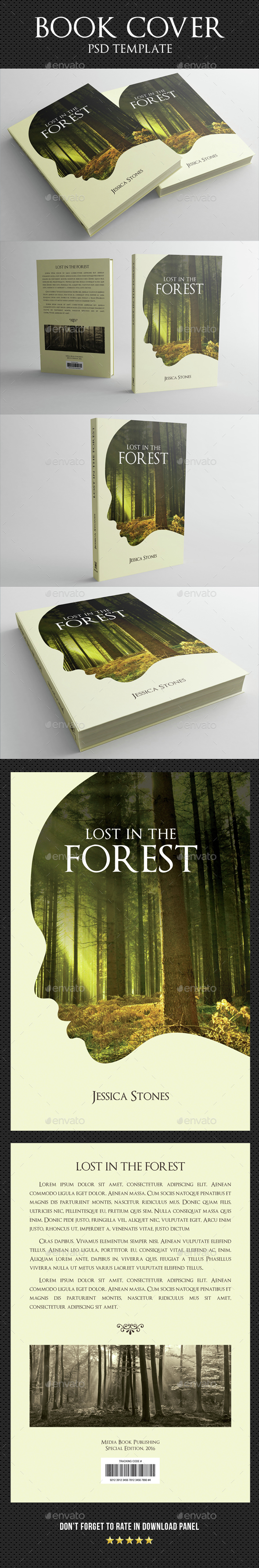 Book Cover Template 04 - Miscellaneous Print Templates
