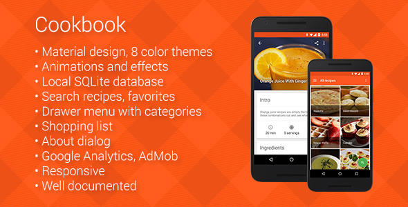Cookbook - Recipe App for Android - CodeCanyon Item for Sale