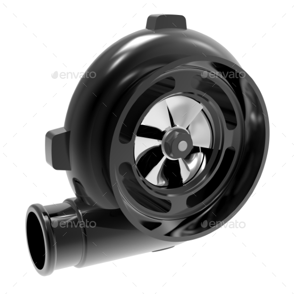 Turbo Compressor 3D Render - Objects 3D Renders