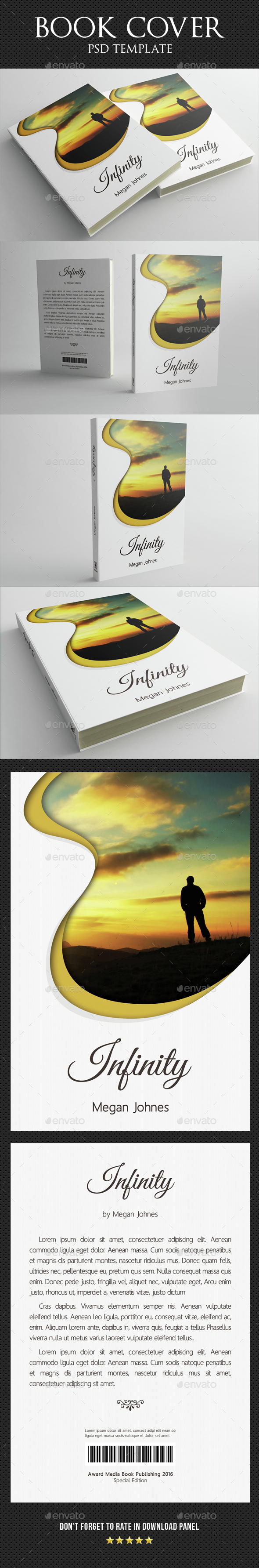 Book Cover Template 05 - Miscellaneous Print Templates