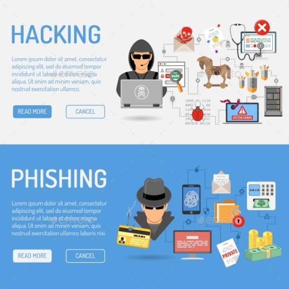 Cyber Crime Banners - Web Technology